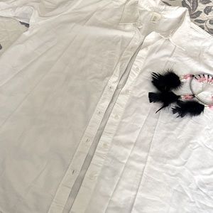 White over size shirt